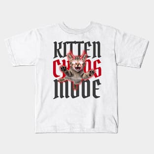 Crazy Kitten Chaos Kids T-Shirt